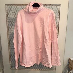 Isaac Mizrahi Soft Pink Cowl Neck Top